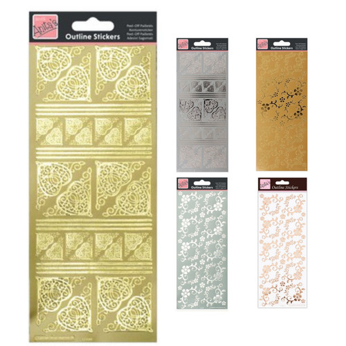 Anitas outline stickers - outline,