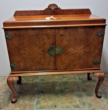 Antique Art Deco Walnut Burr