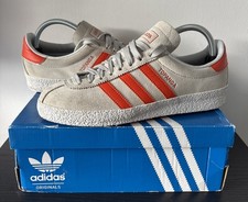 Adidas Originals Topanga Grey Orange Suede UK Size 7 2016 With Original Box