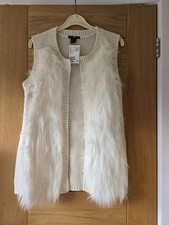 Brand New White Faux Fur Knit