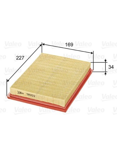 Valeo air filter - filter, fits