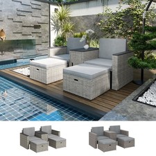 5 Piece Rattan Garden