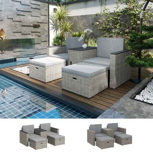 Piece rattan garden - 5,
