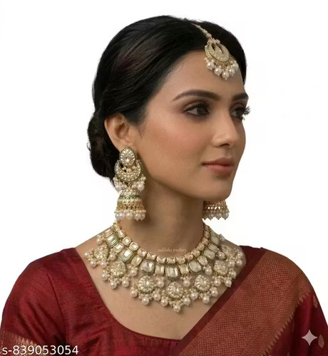 Gold plated jewellery set - gold, set,rani