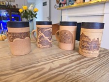 Vintage George Dear Pottery Mugs - Welsh Cider mug - Tagarth, celtic knots & fig