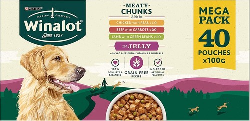 Winalot dog food mixed in - dog,