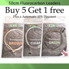 Carp Leaders 50cm Fluorocarbon