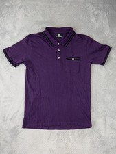 Peter Werth Mens Polo Shirt Purple Size 3 Small Short Sleeve Golf