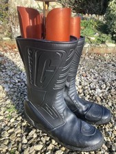 Gaerne unisex Motorcycle Boots Size UK 9 USA 10.5 Black Leather Motorbike Boots