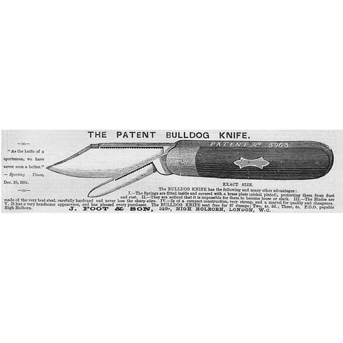 The patent bulldog knife - patent,