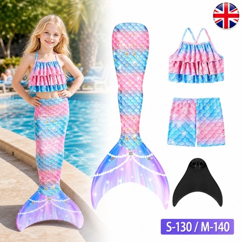 2026 kids mermaid tail monofin - mermaid,