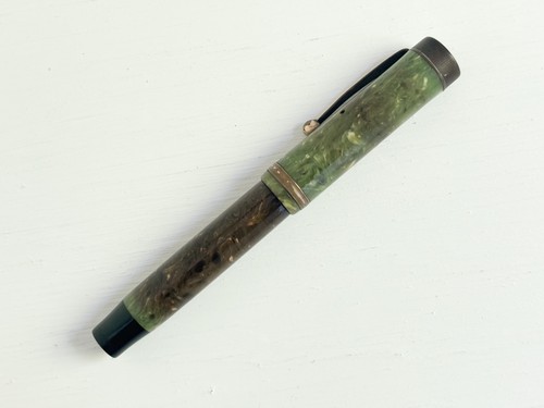 Vintage 1930s green marbled - vintage,