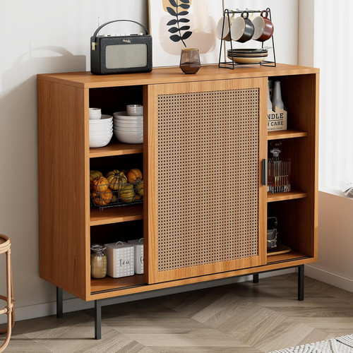 Rattan sideboard cabinet - rattan,