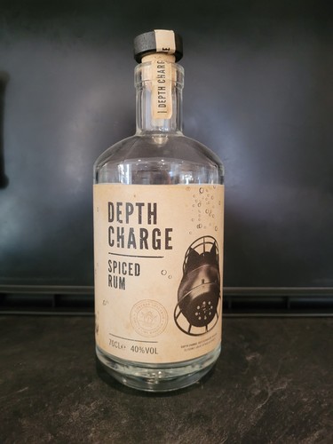 Empty 70cl depth charge spiced - 70cl,