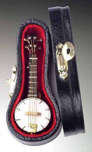 Miniature banjo pin musical - banjo,