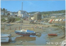 New Quay, Harbour, colour postcard, posted 2011