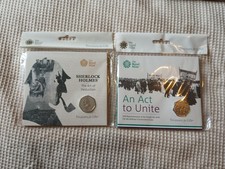Royal Mint Sealed 2 Packs Sherlock Holmes An Act Of Unite