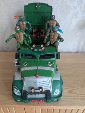 TNMT Teenage Mutant Ninja Turtles Battle Shell Armoured Van Truck & Figures 2002