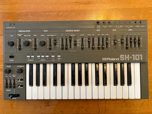 Roland sh101 synth serviced - roland,