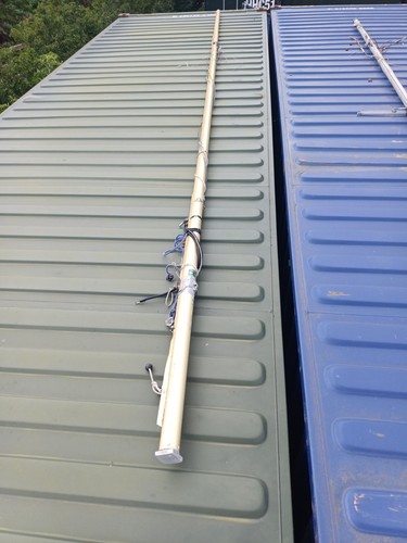 Gold anodized alloy mast - 14,