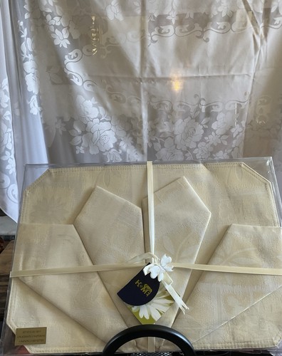 Vintage linen cream - linen, mats