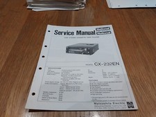 National Panasonic Radio Service Manual: Car Stereo Cassette Player CX-232EN