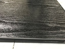 BLACK WOOD TABLE & BLACK TRIM