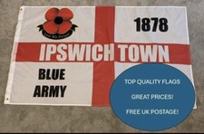 Ipswich Town ITFC Blue Army Football Flag 5ft x 3ft