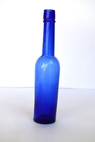 Antique medicine bottle cobalt - medicine,