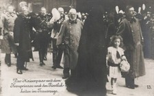 Early GERMAN Imperial Couple in Royal Wedding Procession photo   postcard