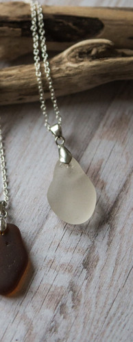 Sea glass necklace - sea, ,