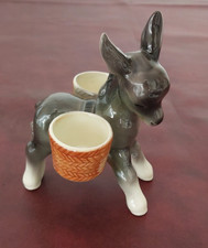 UNUSUAL VINTAGE POTTERY DONKEY