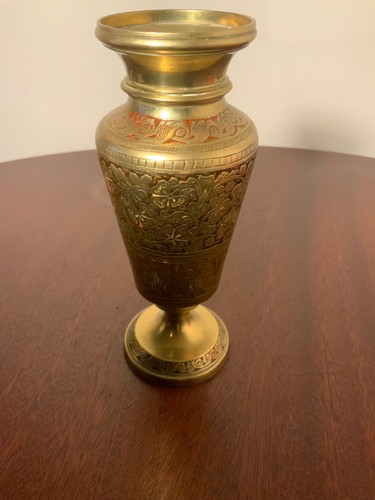 Brass vase pre 1947 - , tall