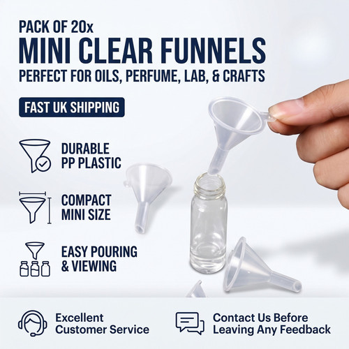 20pcs mini clear funnels - 20pcs, lab