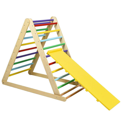 Wooden climbing triangle with - climbing,
