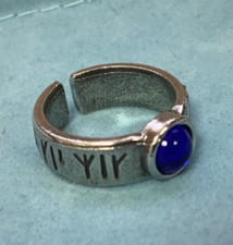 Viking Silver Pewter Blue Gem