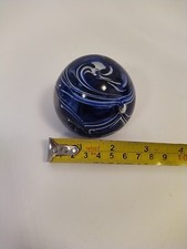 Glass Round Paperweight -