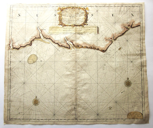 1698 sussex coast sea - sussex,