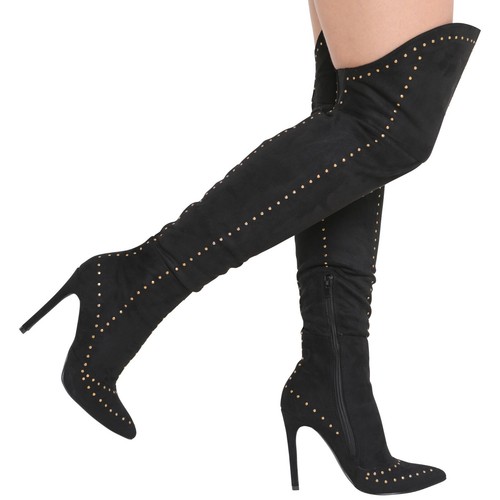 Womens thigh high boots ladies - womens,