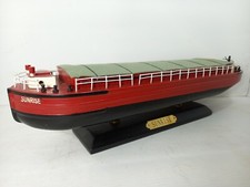 'SUNRISE' Narrowboat Barge Canal Boat Decorative Wooden Model.L-28cm. #D