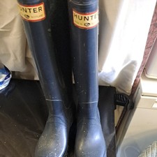 Hunter Wellies Navy UK Size 4 