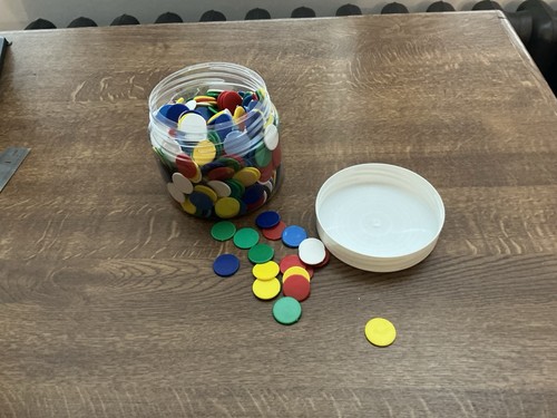 Plastic counters round - plastic, counters,