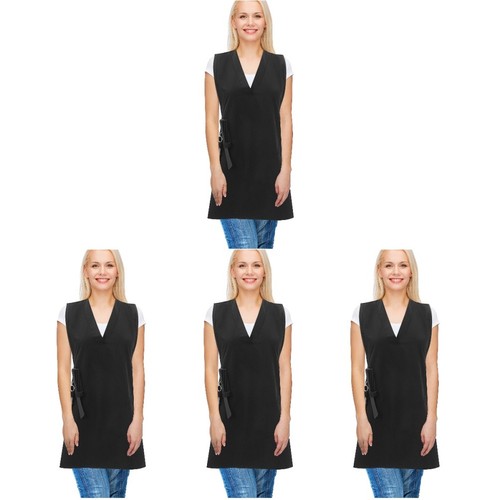 Black hair stylist - black, vest