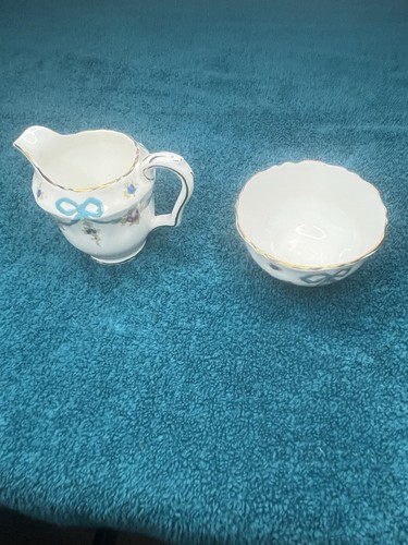 Crown staffordshire blue bow - crown,