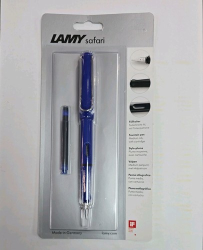 Lamy blue safari fountain pen - safari,