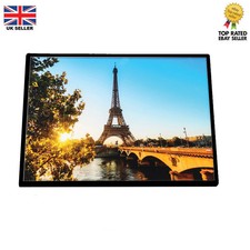 A4 Slim 9mm Black Border Table top Stand Menu Display Poster Led Light Box Frame