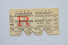 Railway ticket lner glasgow - railway,