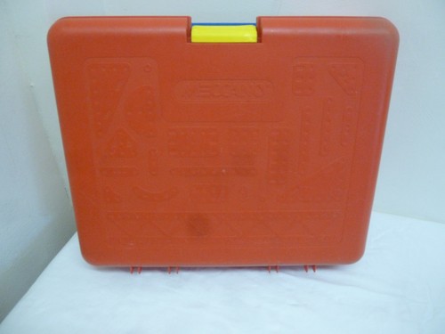 Red plastic vintage meccano - a,