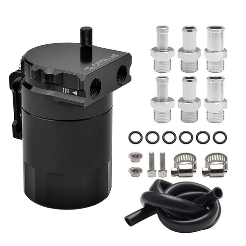 Black oil catch can - oil,