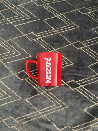 Nescafe vintage red coffee cup - nescafe,